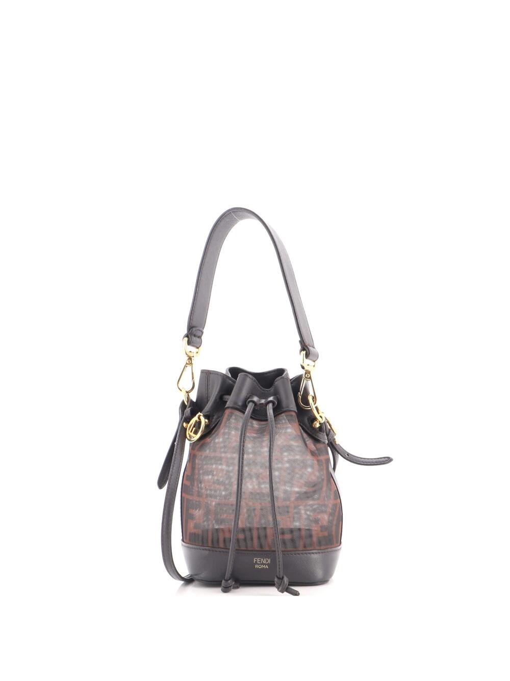 Fendi Mon Tresor Bucket Bag Zucca Mesh #337371F90B